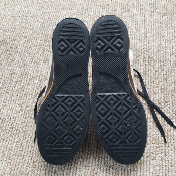 VTG Converse Chuck Taylor All Star Leather High Top Sneakers Womens 12  Mens 10 - Picture 4 of 10